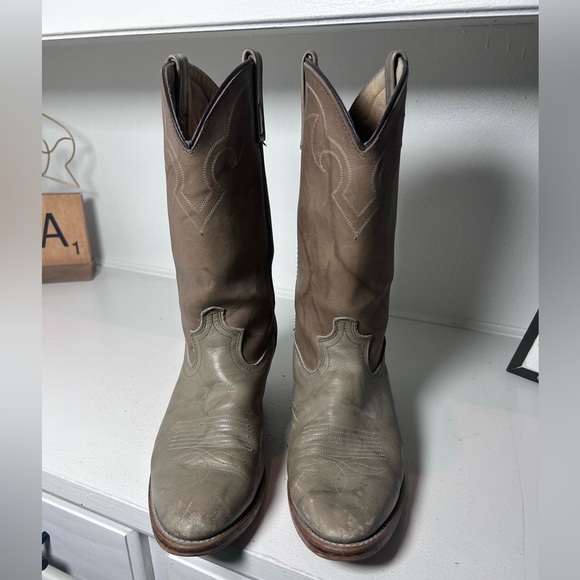 Vintage Acme Men’s Cowboy Boots Size 10.5 Classic Western Leather USA - Picture 2 of 7